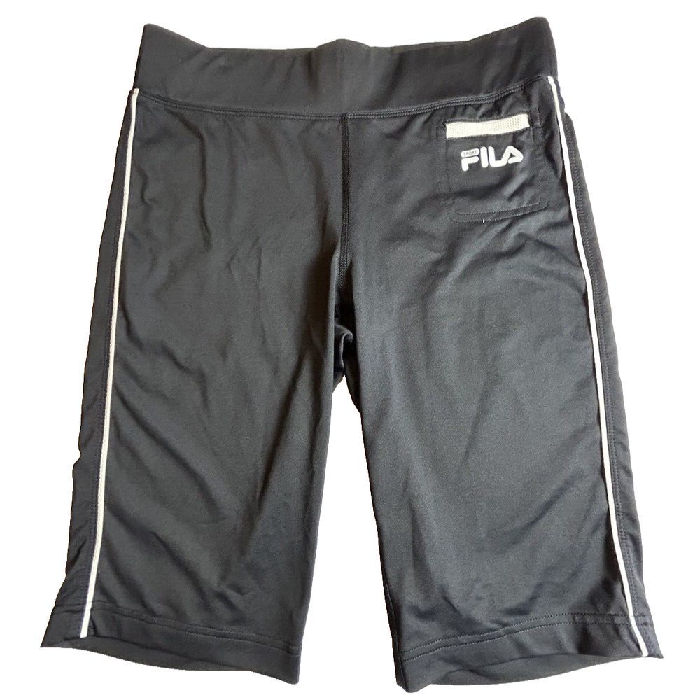 Fila Sport Womens Active Cropped Leggings Size‎ Medium Black White-340